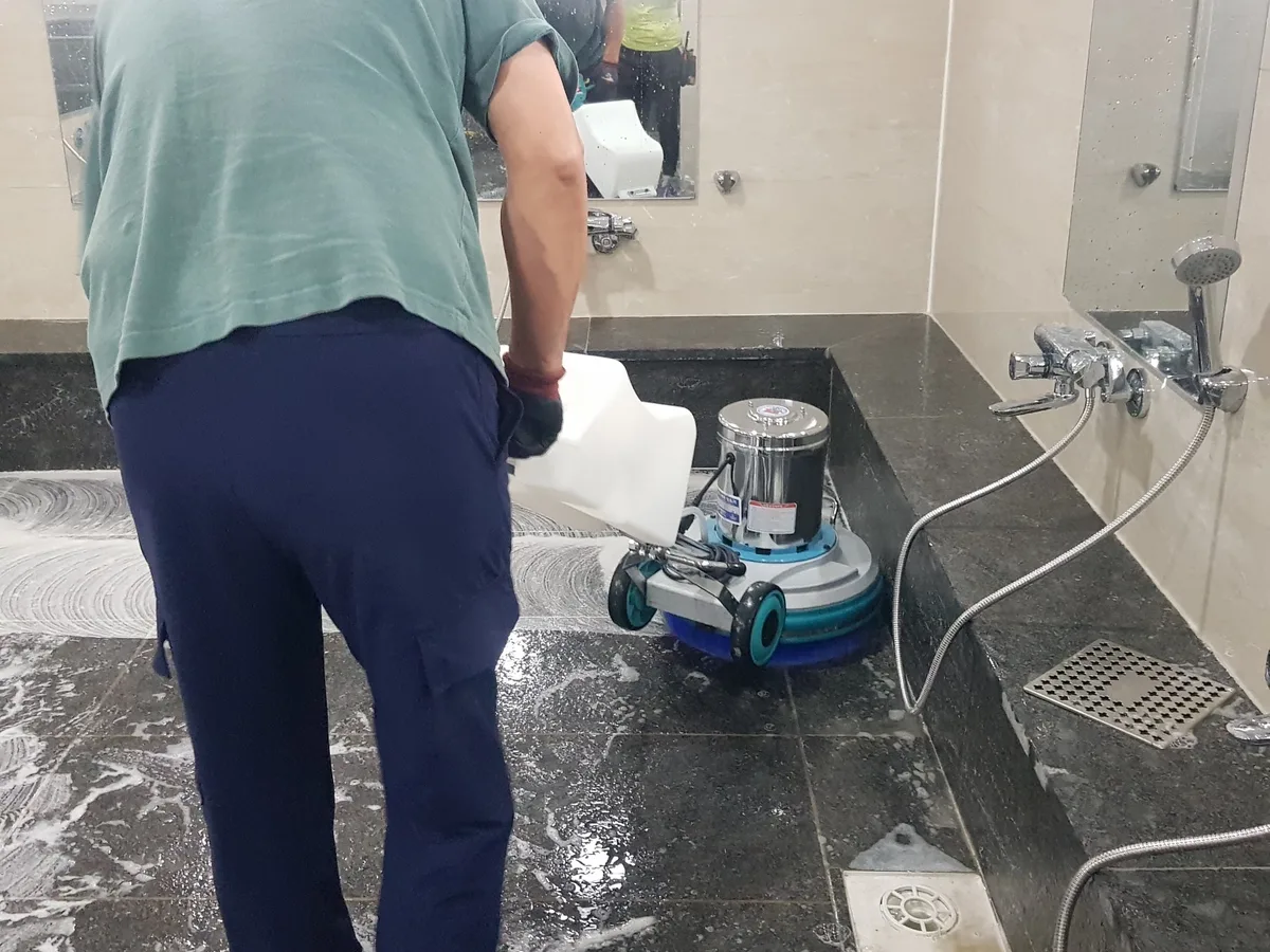 제천시 백운면 찜질방 수전·샤워기 건식 사우나 위생청소 사례 - 행진크린