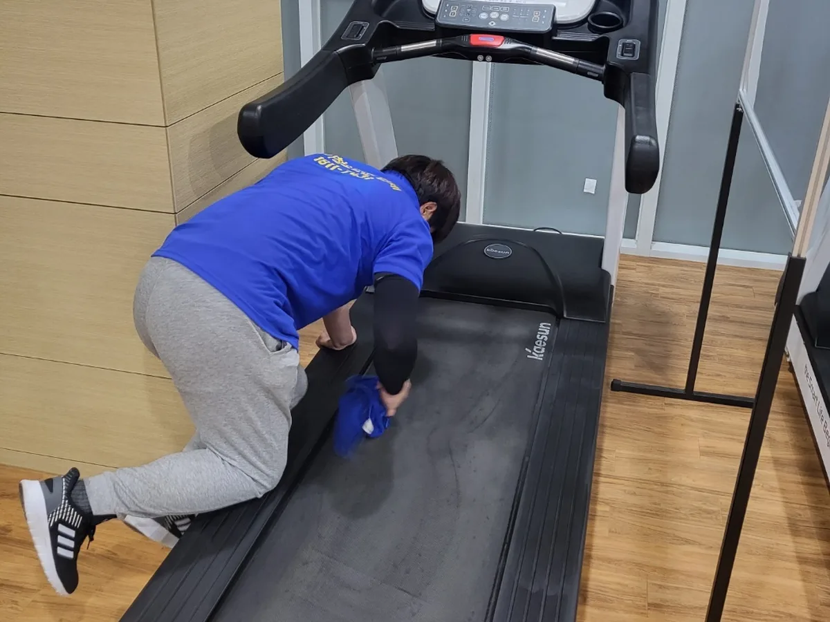 청주시 청원구 외남동 피트니스 라커 검사실 위생청소 사례 - 행진크린